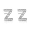 Aroncent Earrings Letter 925 Sterling Silver Letter Stud Earrings Initial