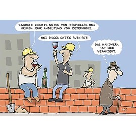 Inkognito Postcard, motif: "The craft has changed", artist: Uli Döring, item no.: 19507, by Berliner Verlag