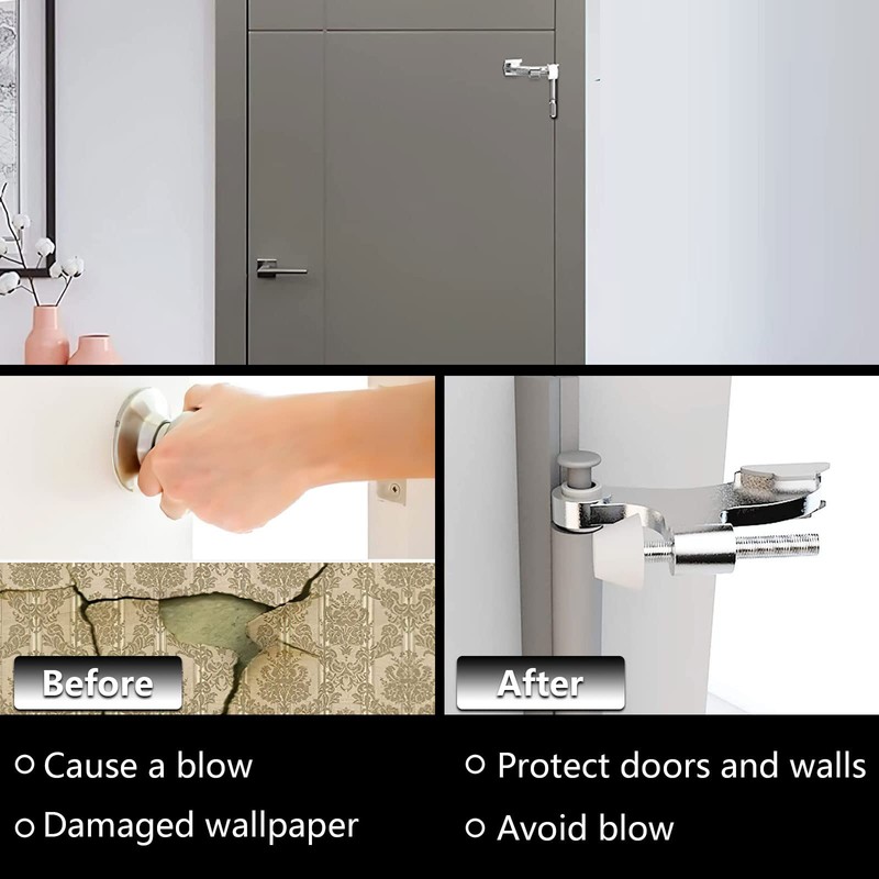 Hinge Pin Door Stopper, 2 Pcs Heavy Duty Hinge Pin