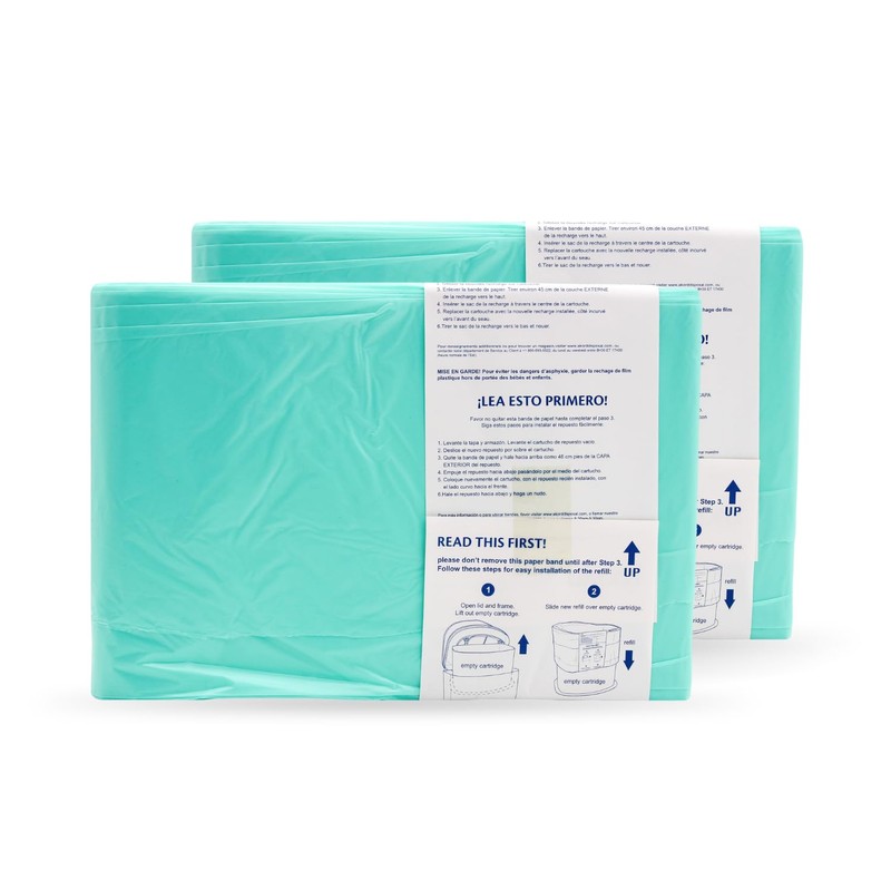 Janibell Akord Slim Adult Diaper Pail Refill Liners, 2 Count