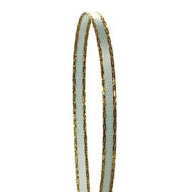 1/8" X 50 Yards Lt.Blue Gold Edge Satin Ribbon