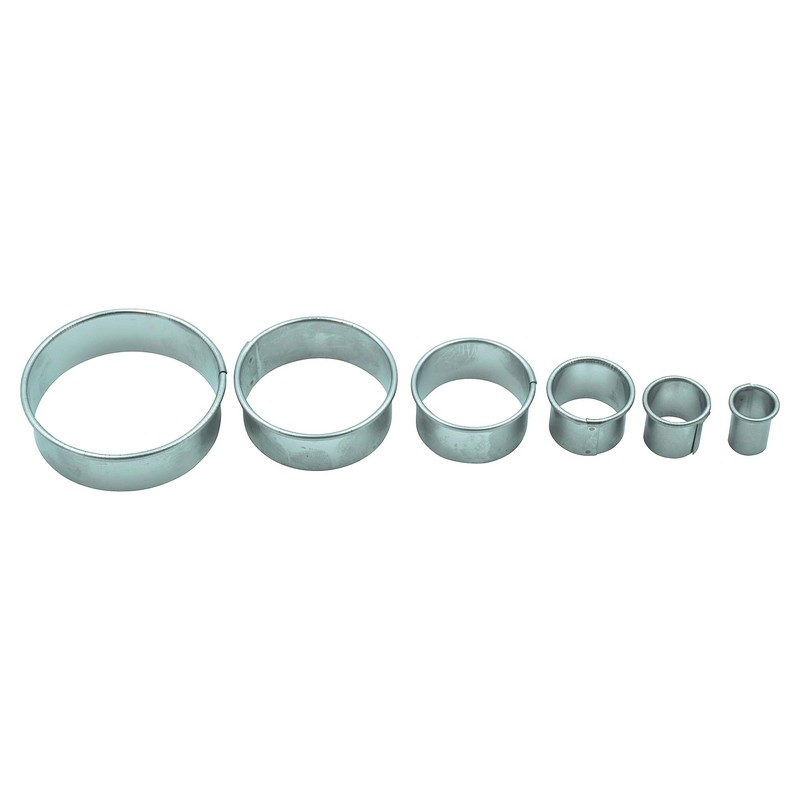 Cookie Cutter Round Smooth Cutters Set of 6 10 /