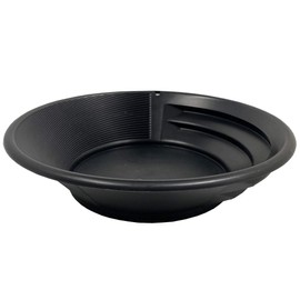 Gold Classifier for Five Gallon Bucket and Bonus Gold pan; Stackable sifting pan Sieve; Gold Sluice Box mesh Strainer; Gold Mining Tools or Shark Tooth Sifter Black 1/2 inch mesh