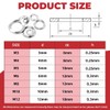 350PCS Spring Wave Washer Gasket Assortment Kit, M3 M4 M5