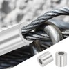 uxcell 1/16"(2mm) Aluminum Crimping Loop Sleeve, Wire Rope Stop Sleeve