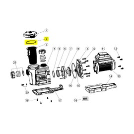 Replacement for BLACK+DECKER Cover O-ring Part Number BDXBTVAR-2 Compatible with Variable Speed Pool Pump Models BDXBTVAR150 BDXBTVAR200 BDXBTVAR300