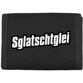 Purse with Sew-On Sglatschtglei, black, Modern