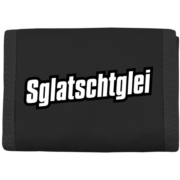 Purse with Sew-On Sglatschtglei, black, Modern