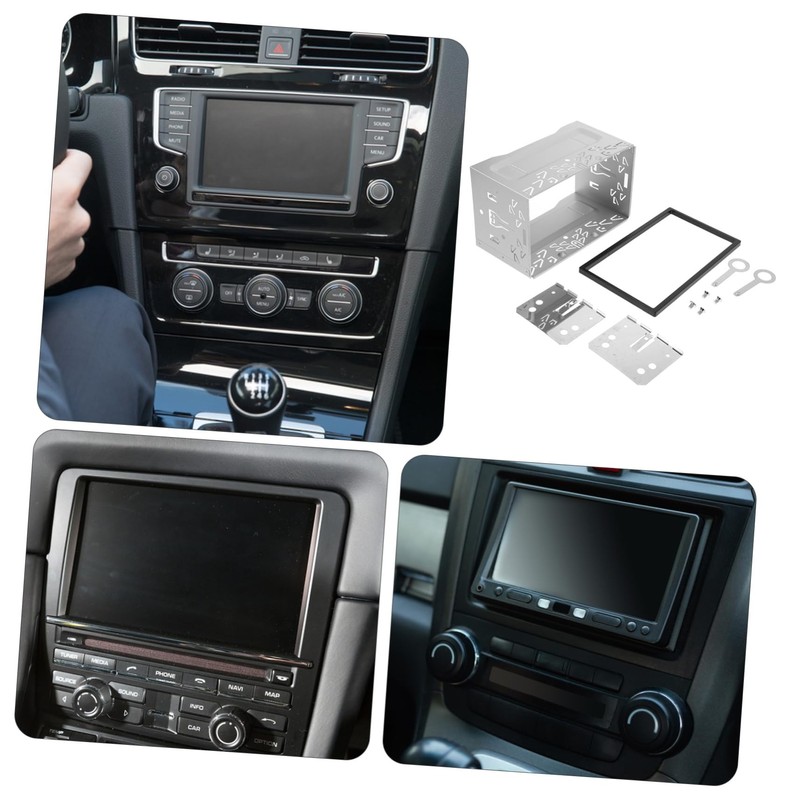 COHEALI 1 Set Car Radio Stereo Fitting Cage Kit Simple