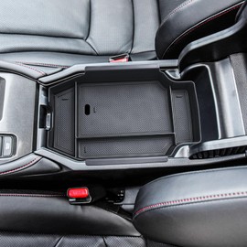 TACOBRO Center Console Organizer Tray Compatible with Honda Accord 2023 2024 2025 Accessories Armrest Secondary Storage, Fit 11th Gen Accord LX/EX/Hybrid-Sport/EX/Sport-L/Touring Black Trim