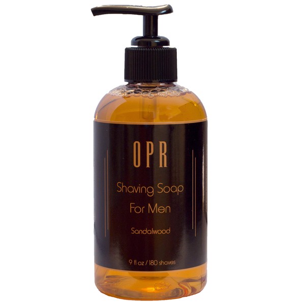 OPR's Sandalwood Shave Soap is a Soothing Foam-Free Shaving Cream for Men that Gives Superior Lubrication, Leaves Skin Smooth, Smells Great, and Provides Up To 180 Shaves, No Shaving Soap Bowl Needed