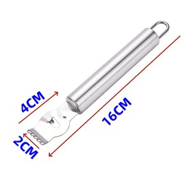 Lemon Zester Peeler, Stainless Steel Orange Citru Kitchen Peeler Tool, asy to Grate Or Zest Lemon, Orange, Citrus