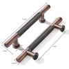 khtumeware 10 Pack 5 Inch(128mm) Drawer Handles Knurled Brushed Antique