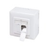 LogiLink Cat.6A Universal Anschlussdose 2x RJ45 STP, - Aufputz and