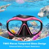 Snorkeling Gear for Adults, Panoramic Wide View Mask Dry Snorkel