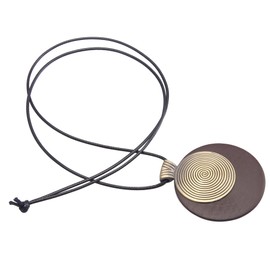 COOLLA Women Multilayer Pendant Necklace, Vintage Jewelry Fashion Long Sweater Necklace for Women Leather No Gemstone Leather No Gemstone, Leather, No Gemstone