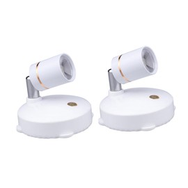 Operitacx 2Pcs USB Charging LED Spotlights Remote Controlled Decorative Indoor Lamps with Brightness Modes for Home Lighting Retail Displays Restaurants Bars and More