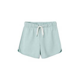 Vertbaudet Girls Sweat Shorts with Recycled Polyester Aqua 110, green