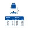Foset Riviera R-308SN, Regadera acero inoxidable, 8", sin brazo, satinado