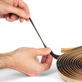 Second Skin Butyl Tape – 1 Roll (20ft x 1/2” x 1/4”) | Black Butyl Sealant Tape for RV, Auto, Marine, Headlight Repair, Window Glazing Tape | Weatherproof & Waterproof, Indoor & Outdoor, Made in USA