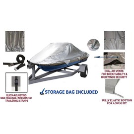 Sun Protection Storage and Travel 420 Denier Compatible for Kawasaki SS 750 1992 1993 1994 1995 1996 1997 Jet Ski PWC Cover Trailerable 1-2 Seater
