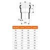 Ostendorf HTsafe Double Sleeve DN 110 mm HT Pipe