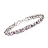 Ross-Simons Gemstone Byzantine Bracelet in Sterling Silver