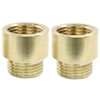 Cionyce 2 Pack Brass G1/2 Male to Female Thread 26mm