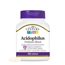 21st Century Acidophilus Capsules, 100 Count                                                                                                          