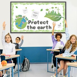 BB Hapeayou Bulletin Board Border Classroom Display Borders Decoration for School/Office/Party 65.6ft (Green)