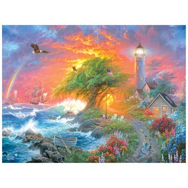 RoseArt - Abraham Hunter - Coastal Light - 300 Piece Jigsaw Puzzle for Adults