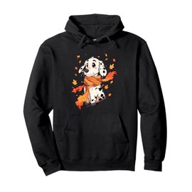Dalmatian Autumn Dog Pullover Hoodie