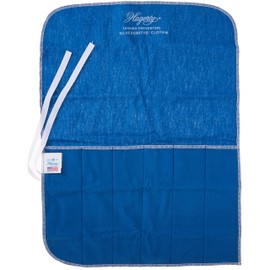 Hagerty 6-Piece Silverware Place Setting Roll – Tarnish Preventing Silver Cloth Storage for Sterling Flatware, Made in USA, Kosher Certified