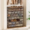 Nunsino Shoe Rack, Long Shoe Organizer,Max Holds 50 Pairs,8 Tier