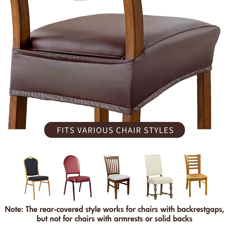 YUEANG Waterproof Seat Covers for Dining Room Chairs Set of