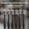 Replacement Flossing Toothbrush Heads with Covers for waterpik Sonic Fusion