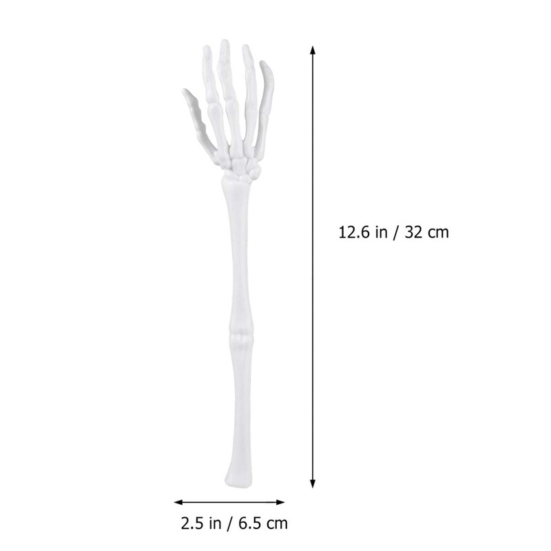 PRETYZOOM 2pcs Creative Claw Salad Tongs Simulation Skeleton Salad Tongs