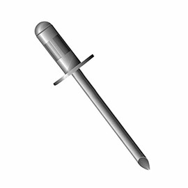 ABL45-46MG, Marson, Klik-Fast Multi-GR Rivets, Diameter: 0.125 Inch, GR Range: 0.251-0.375 Inch, LG FLNG HD, Body