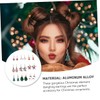 ABOOFAN Elegant Christmas Ear Pendant 9 Pairs Set Christmas Jewelry