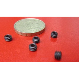 Basic Alloy Steel, Black Oxide Hollow Jam Set Screws,  10-24 x .125" Height, 25 Pieces