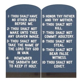 Wet Paint Printing + Design H48200 Ten Commandments Cardboard Cutout Standup