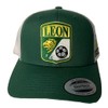 Mexico Leon Soccer 2 Logos hat Green White mesh