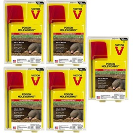 Victor M6009 Poison Moleworms, Yellow (Fivе Расk)