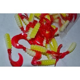 southern pro PRO CRAPPIE 2" GRUBS LURE GRUBS BASS PERCH 50 PACK HG14