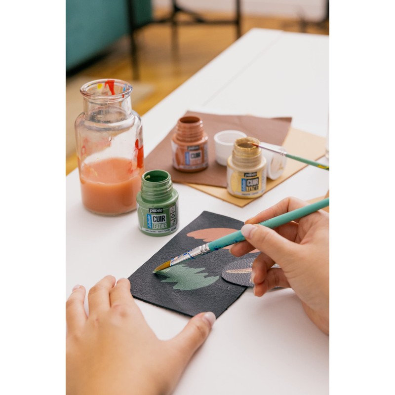 PEBEO Setacolor Leather-Set, Acrylic, See Description, 10 Products
