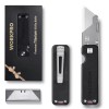 WORKPRO Premium Titanium Utility Knife, CNC Unibody w/10 Extra Blades