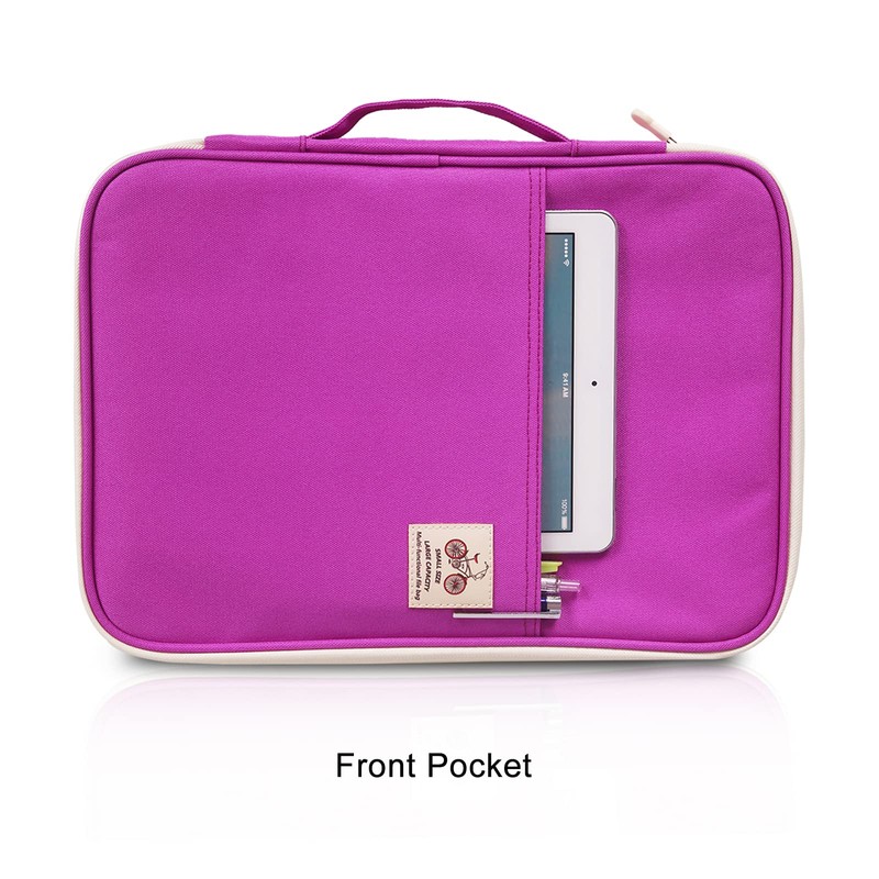 JAKAGO A4 Document Case,Multi-Pocket Document Bag,A4 Zip Portfolio, Professional Document