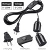 DiCUNO Extension Hanging Lantern Cord Cable, E26 Pendant Light Lamp