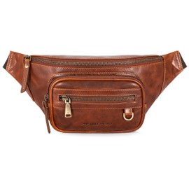 Marc Peter® Varadero Leather Bum Bag, Belt Bag, Leather Bum Bag with Interchangeable Strap, Crossbody Leather Bag, Hip Bag, Leather Belt Bag, Cross Bag, Wax tan, Waistpack