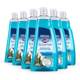Clorox Scentiva Liquid Dish Soap, Pacific Breeze & Coconut Scent - Dishwashing Detergent Cuts Through Grease - A Powerful Clean You Can Trust, 26 Fl Oz - 6 Pack